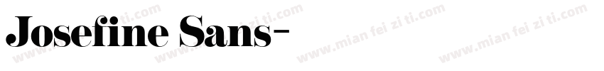 Josefine Sans字体转换